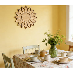Sunflower Wooden Mosaic Tray 30 cm Unfinished Wood Frame for DIY Mosaic Art, Craft Base, Wooden Substrate for Resin, Painting & Home Decor, Pack of 1, Cliths