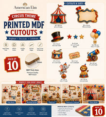 circus theme party decor pack