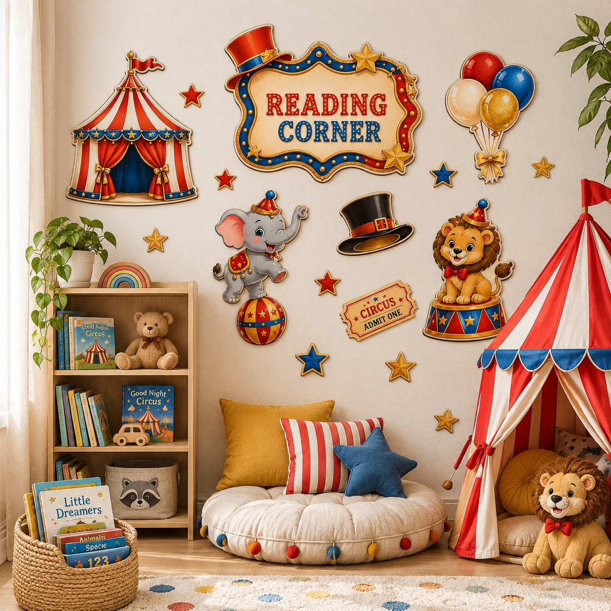 carnival theme birthday backdrop props