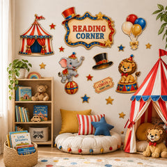 carnival theme birthday backdrop props