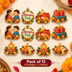 gift box wooden cutout