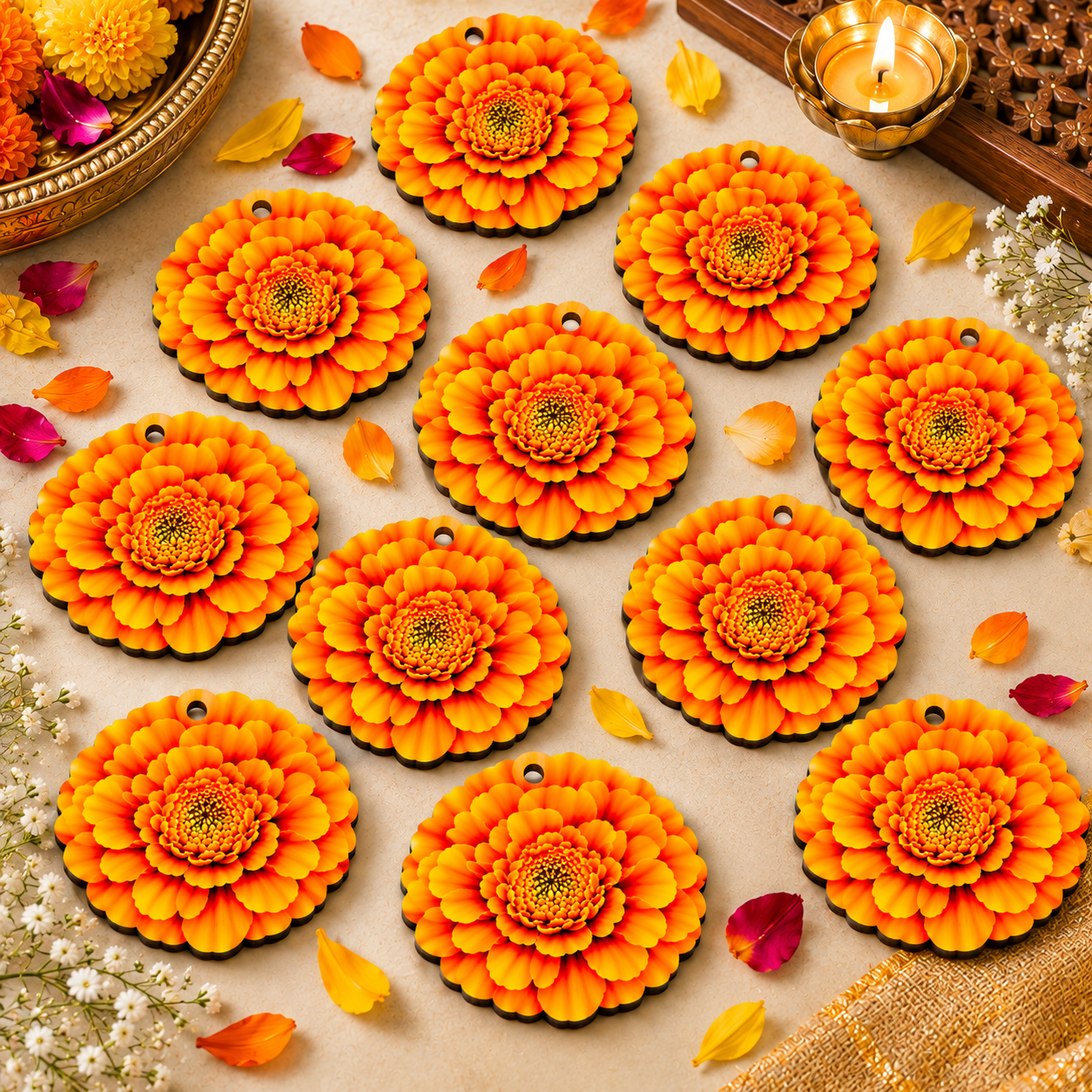 printed flower mdf