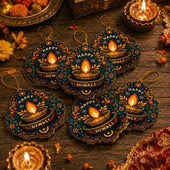 diya shape wooden craft base pack of 6