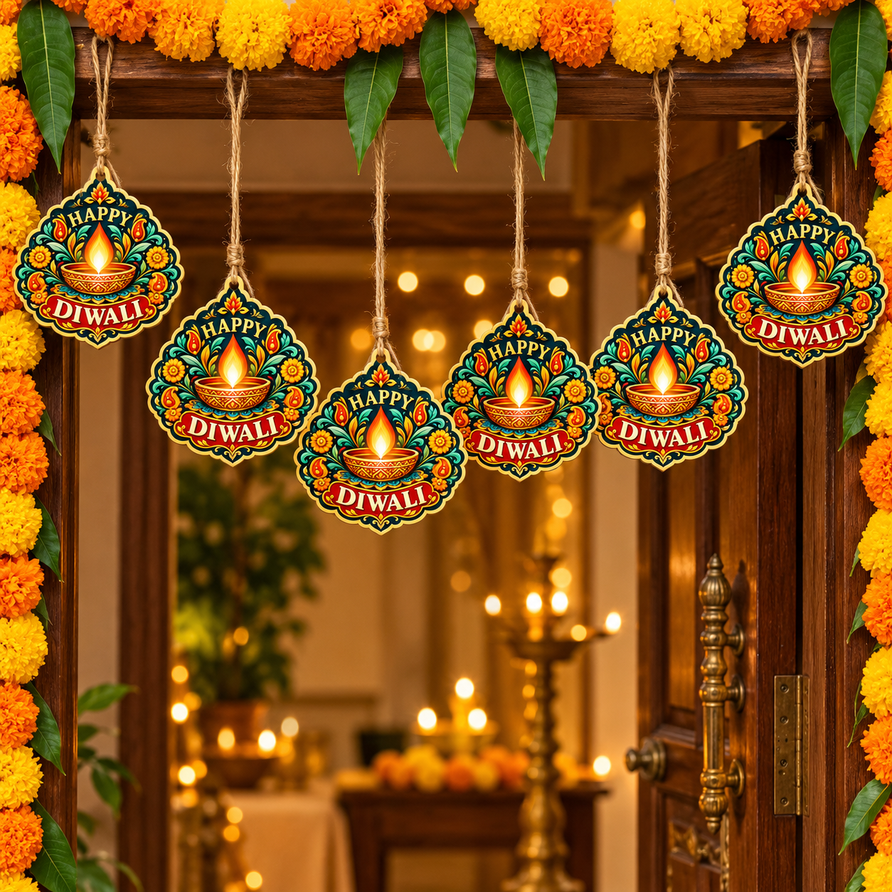 happy diwali craft material