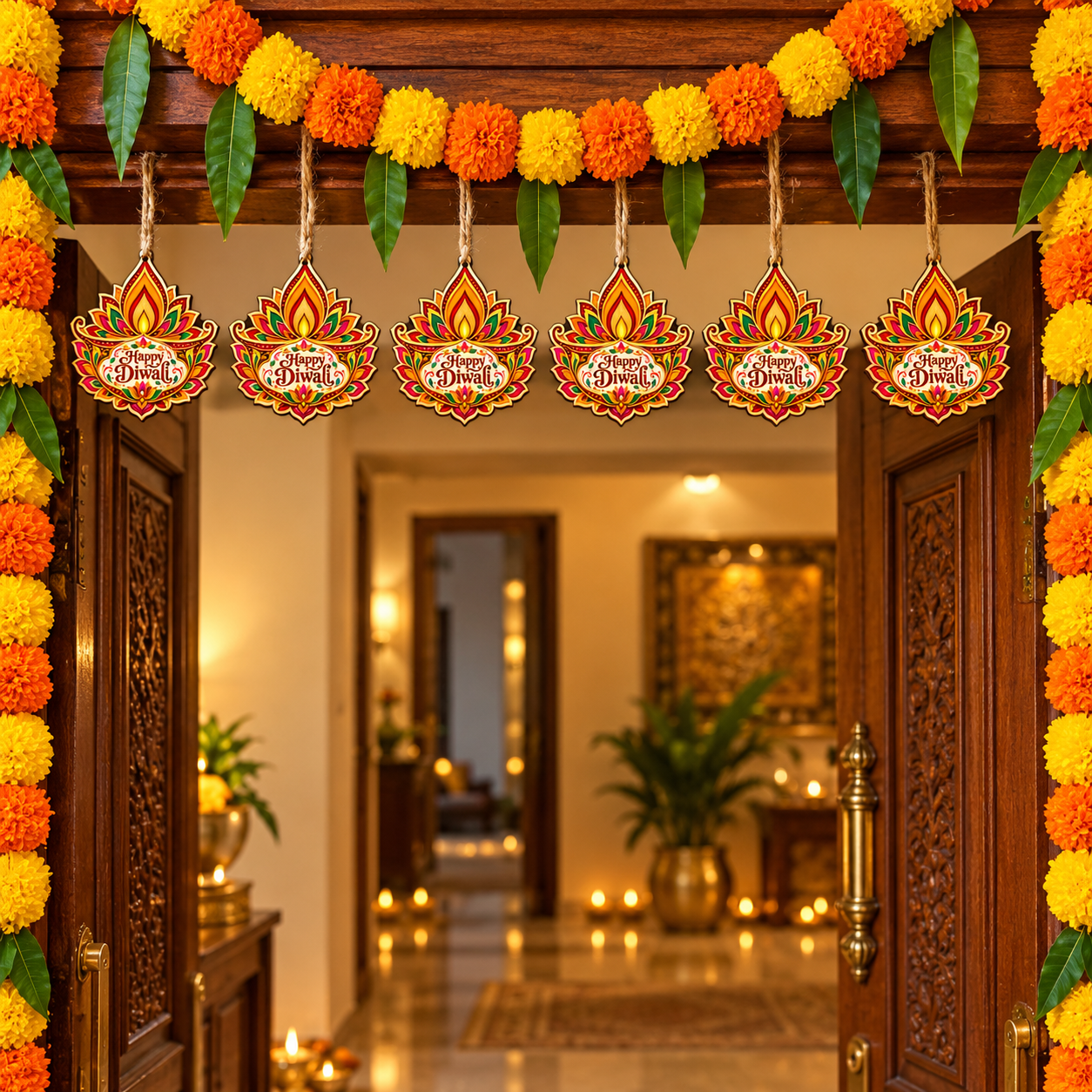 diwali hanging with rope
