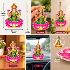 lakshmi wooden cutout