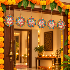 wooden diwali craft pieces
