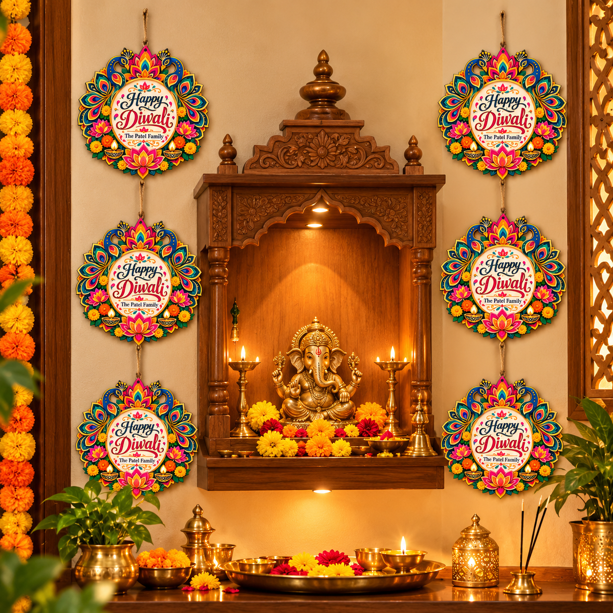 peacock diwali decoration