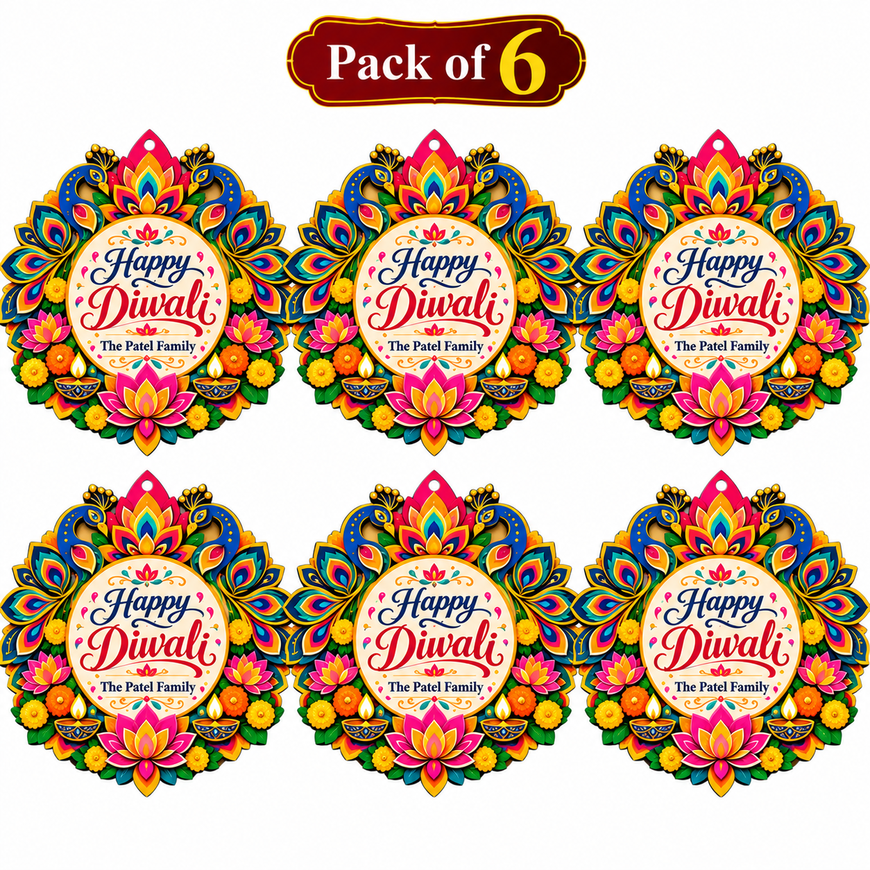 wooden diwali hanging