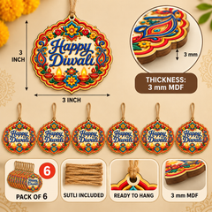 happy diwali printed MDF