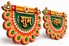 wooden printed diwali cutouts
