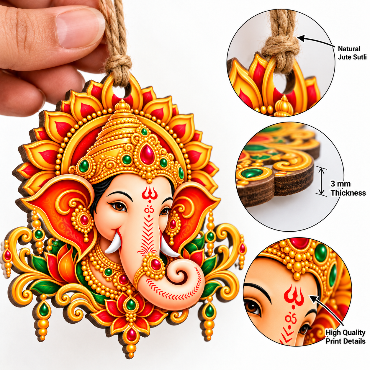 ganesha face craft material