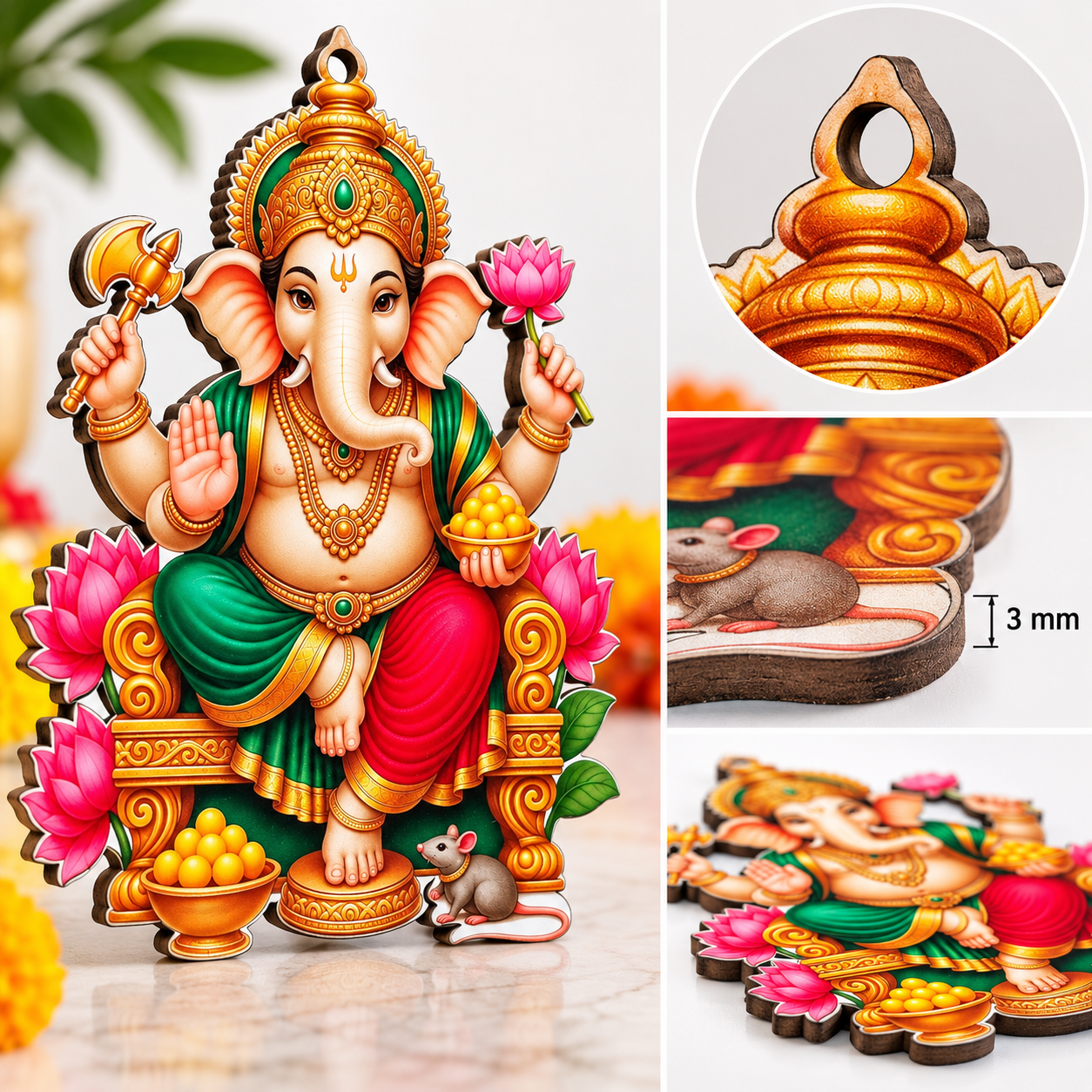 lord ganesha craft shape