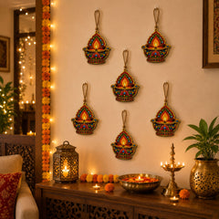 wooden diya cutout