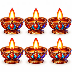 printed diya mdf