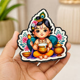 Krishna wooden cutout