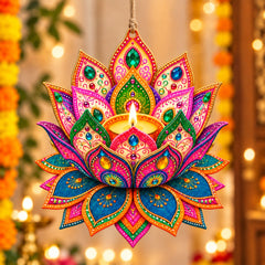 lotus mdf art base for festive craft