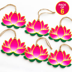 wooden lotus cutout
