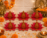 mdf lotus shape craft base for diy art
