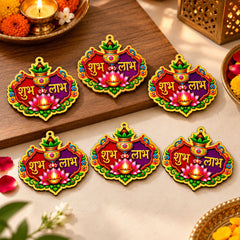 wooden shubh labh cutout