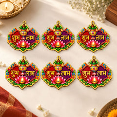 printed wooden shubh labh