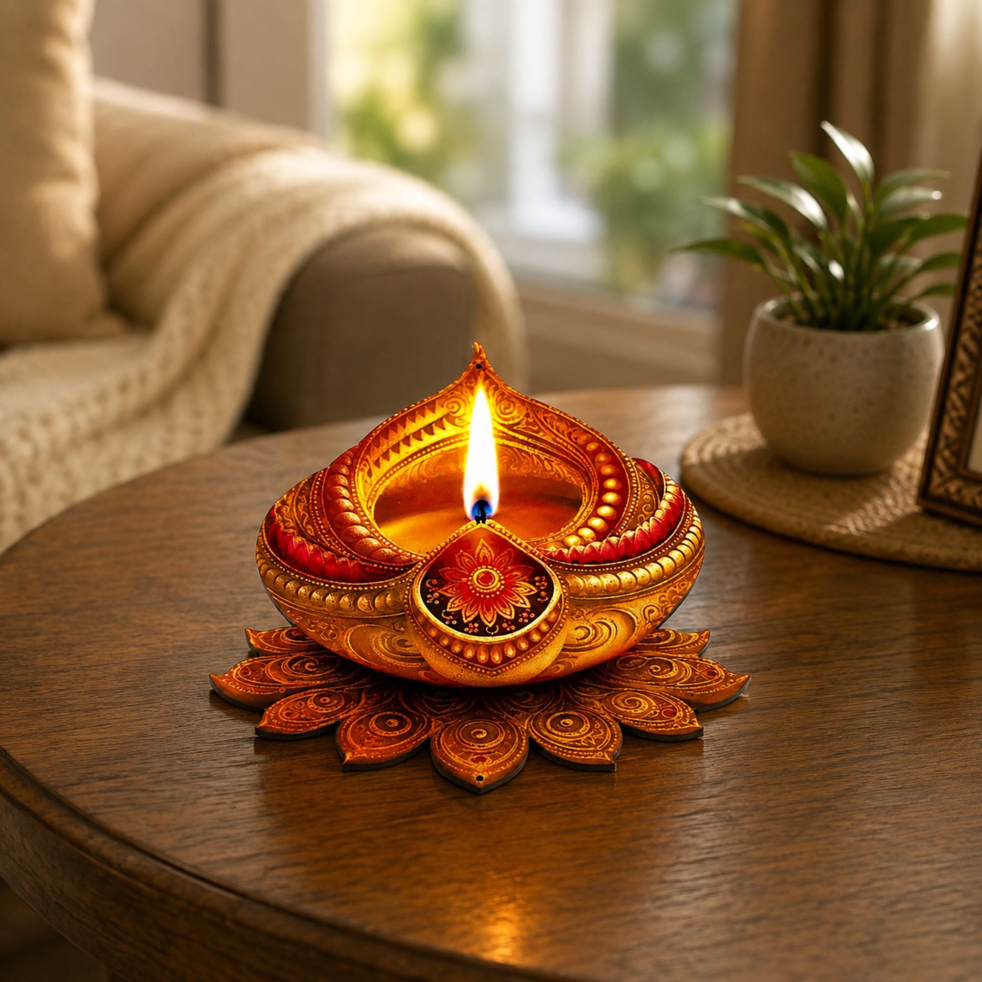 diya shape mdf base for toran making