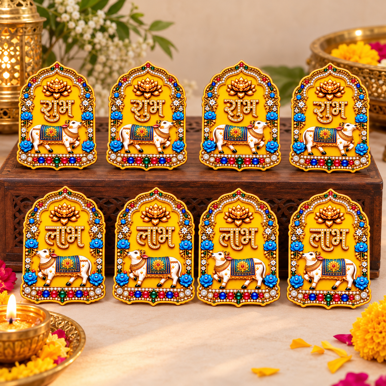 shubh labh door decoration