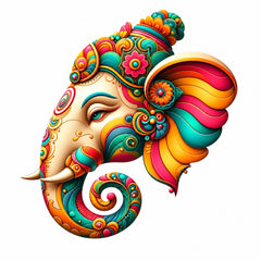 printed ganesha mdf