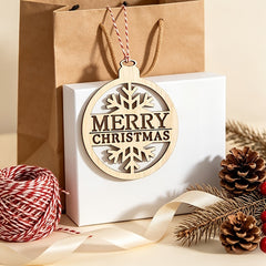round wood Christmas hanging ornaments for handmade crafts