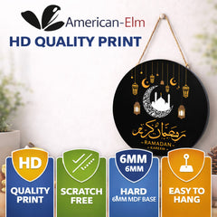 islamic mdf circle decor