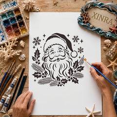 christmas festive painting stencil for wood glass and canvas