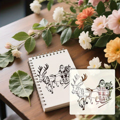 reusable plastic christmas stencil for diy painting projects