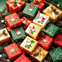 16 piece christmas stencil templates for santa gnome tree and holiday craft projects
