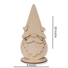 wooden gnome ornament