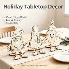 Christmas wooden blanks for painting and creative crafts