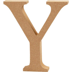 American Elm 6 Inch Unfinished MDF Alphabets English Upper Case Cutouts for DIY Art and Craft(6 In x 11 mm)