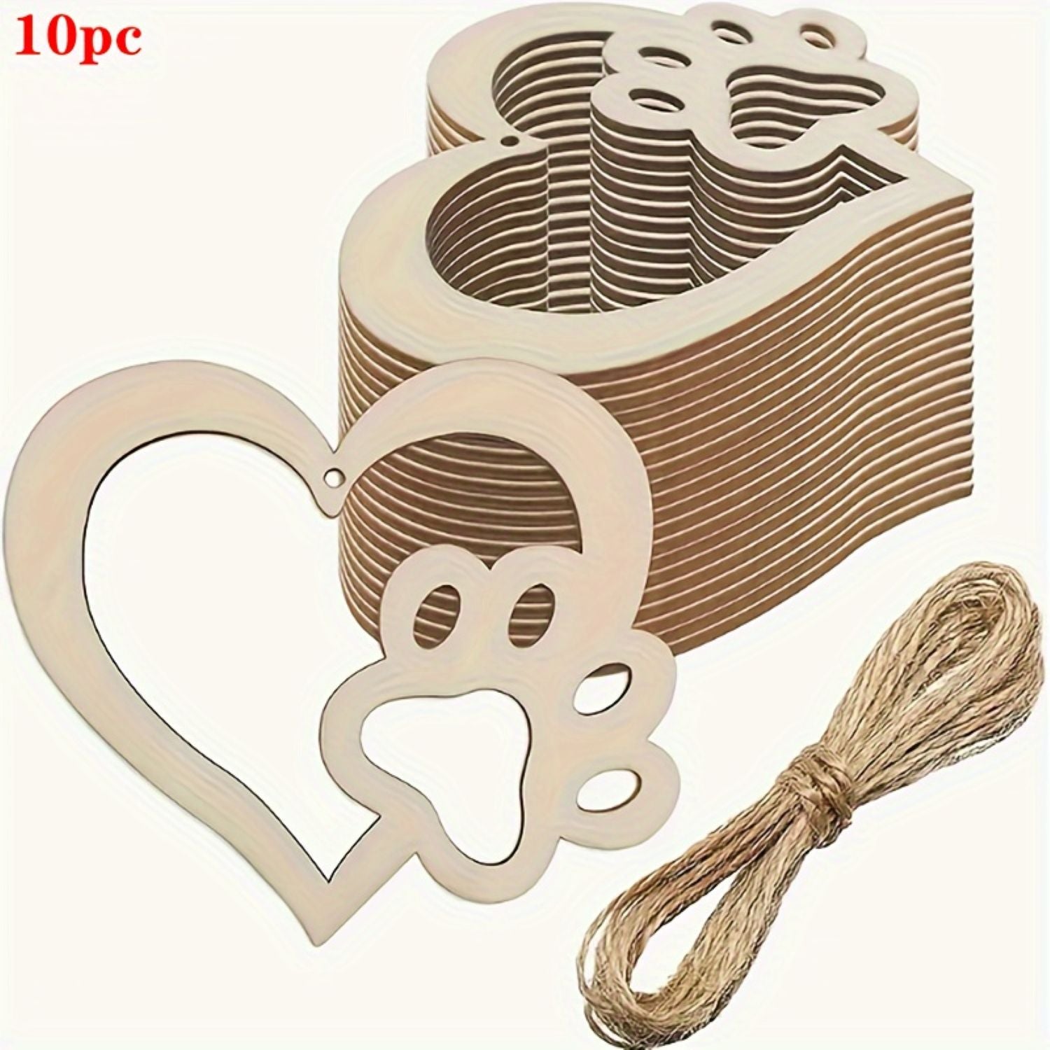 wooden heart craft supplies for kids and adults