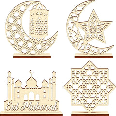 Ramadan Eid wooden table decor set