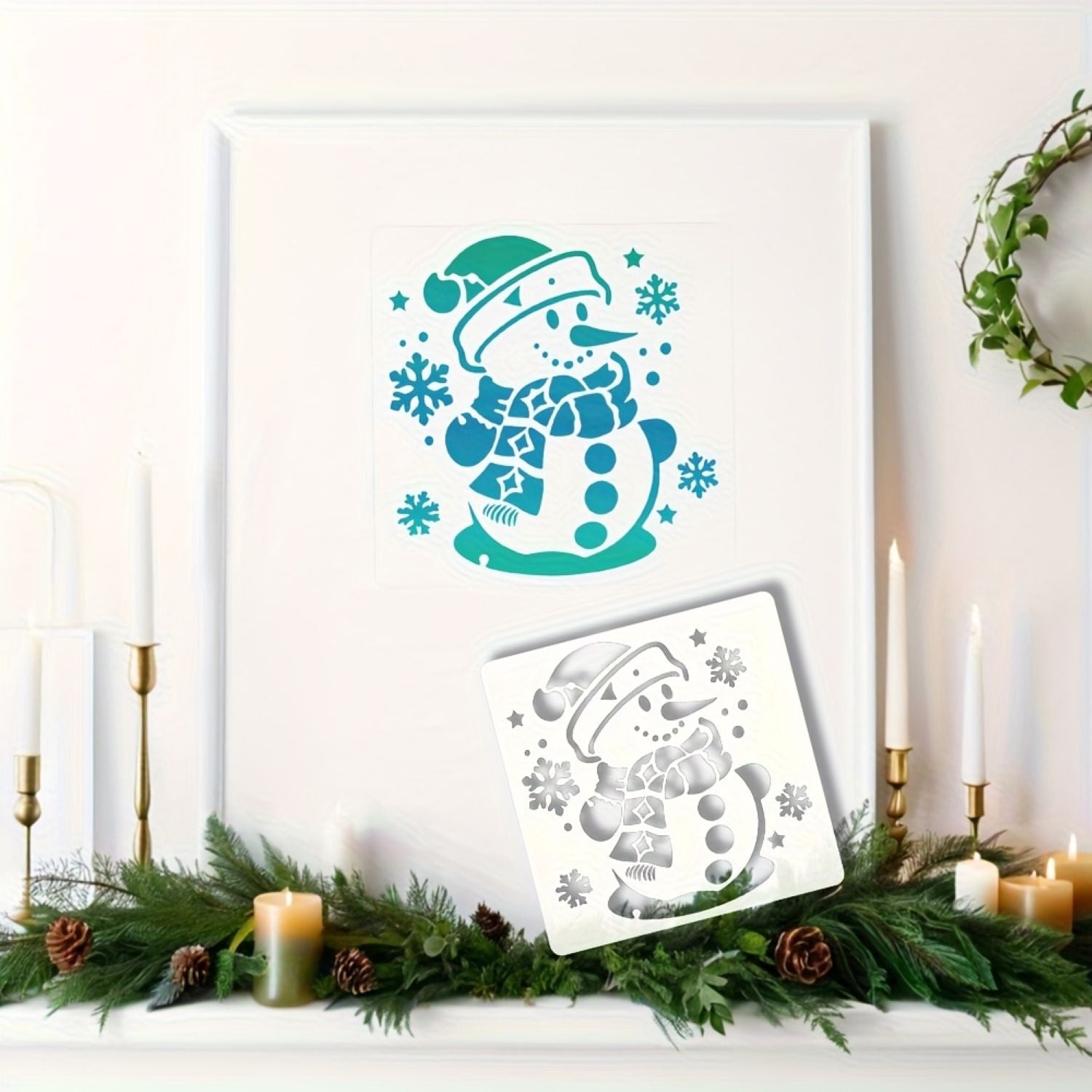 christmas star cutout stencil for home decor and gifts