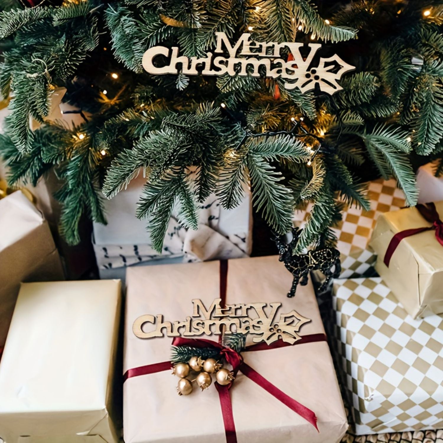 Wooden Christmas ornaments