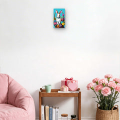festive Easter bunny wall decor for living room and office