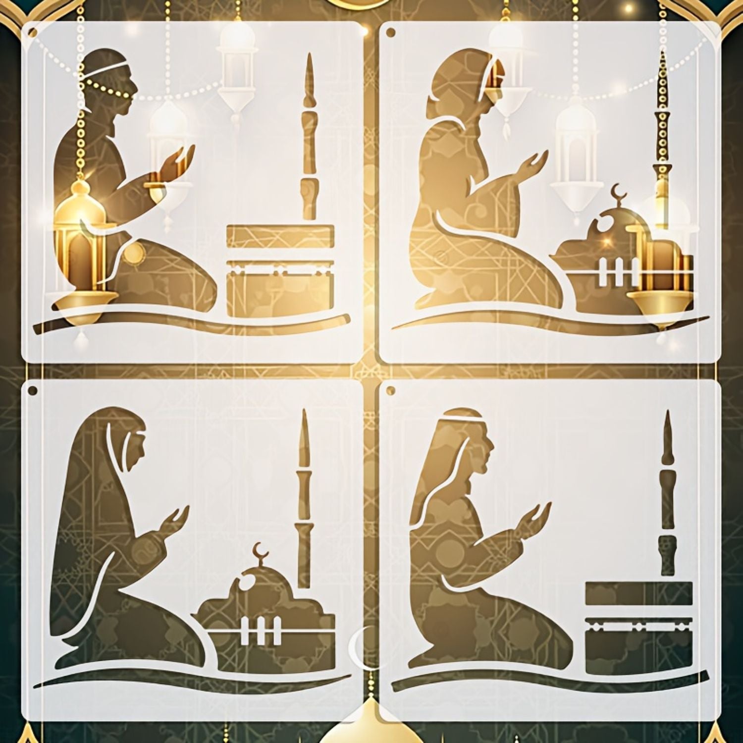 muslim wall art stencil for painting