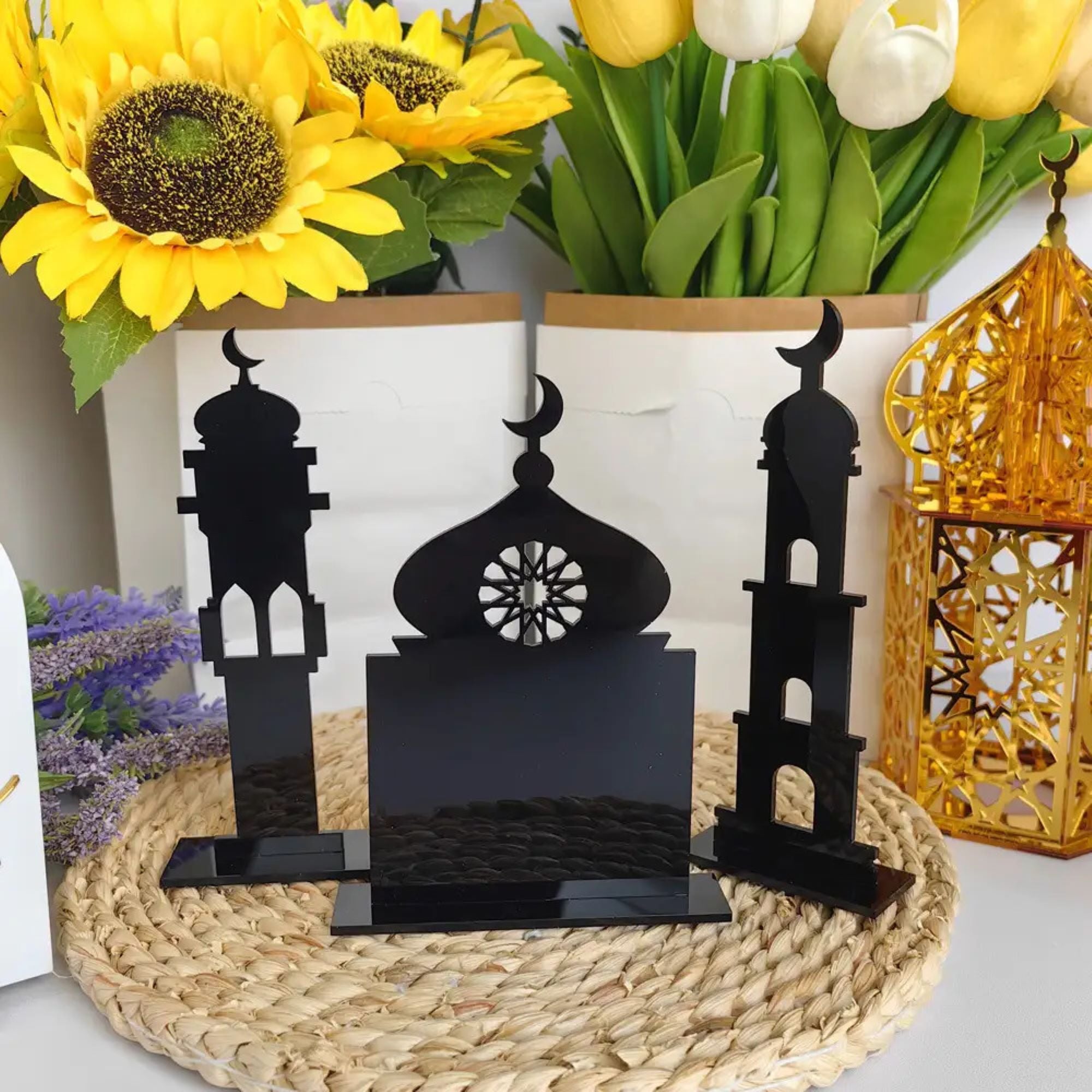 Islamic mosque centerpieces for table
