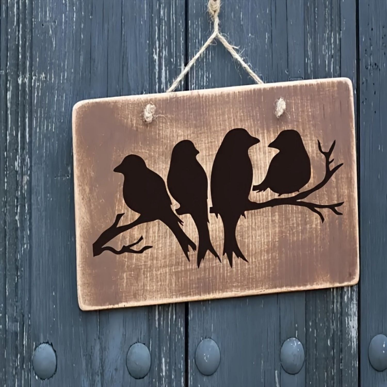 Easy-to-use bird and branch stencil for beginners & DIY artists
