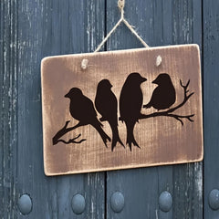 Easy-to-use bird and branch stencil for beginners & DIY artists