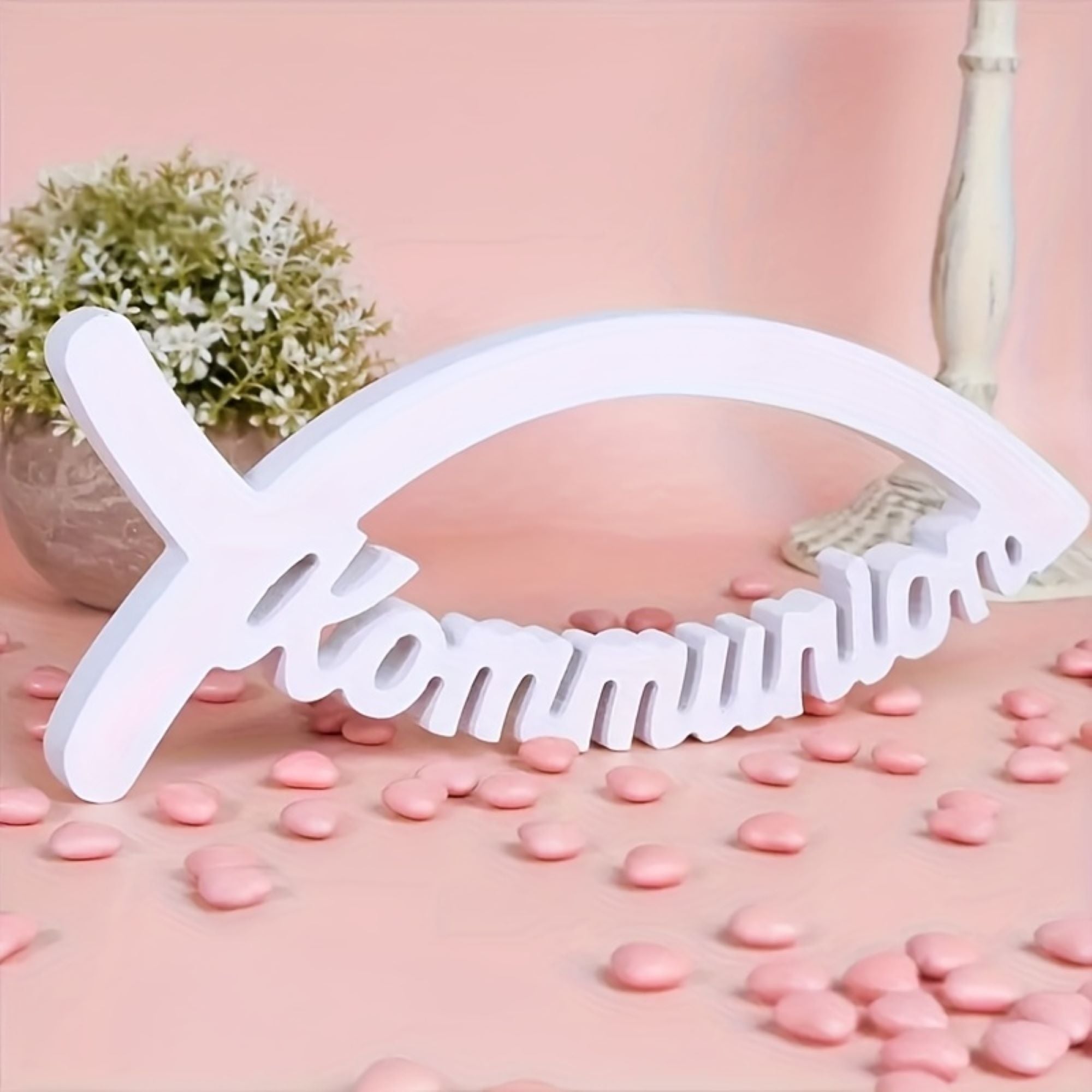 communion fish tabletop decor