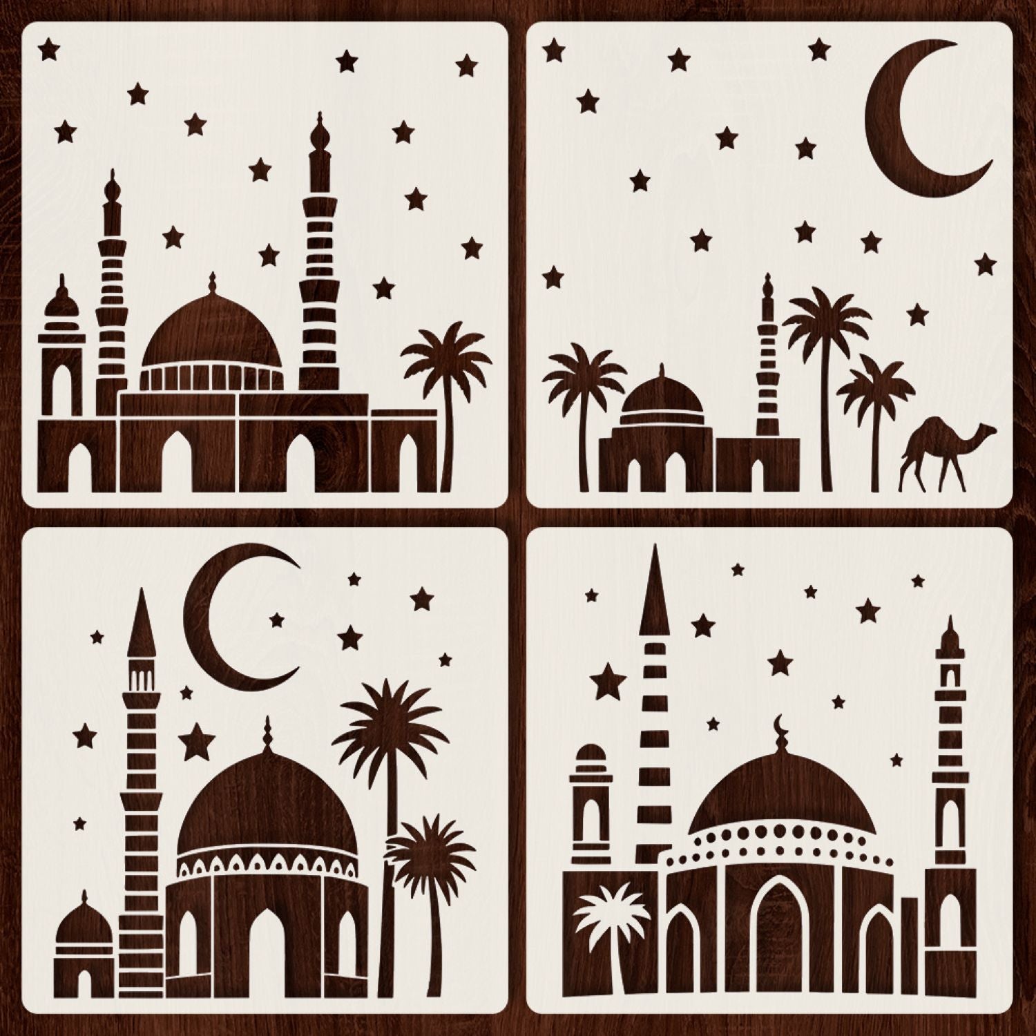 islamic geometric stencil for wall art