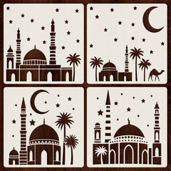 islamic geometric stencil for wall art