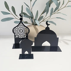 Islamic fireplace shelf decor Ramadan