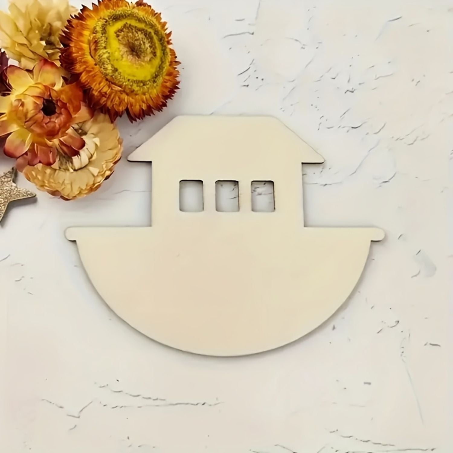 wooden Noah’s Ark cutouts